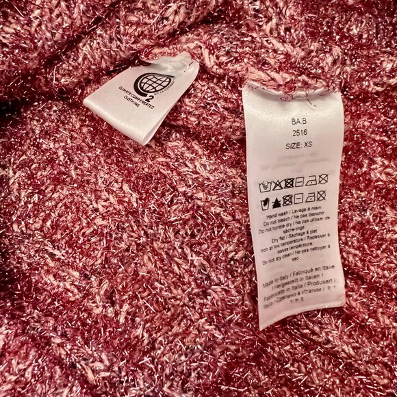 Ganni Pink Metallic Thread Sweater Vest - Picture 6 of 6